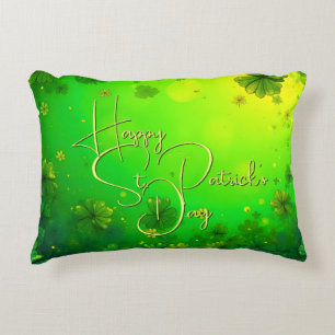 Festive St. Patrick’s Day Greetings Decorative Cushion