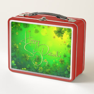 Festive St. Patrick’s Day Greetings Metal Lunch Box