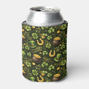 Festive St. Patrick’s Day Pattern Can Cooler