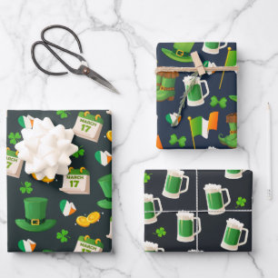 Festive St. Patrick’s Day Wrapping Paper Sheet