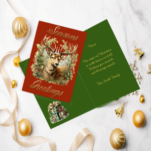 Festive Stag Christmas Card