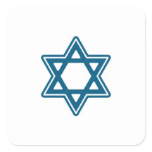 Festive Star of David Sticker