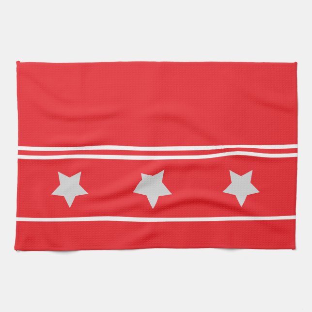 Festive Star Tea Towel (Horizontal)