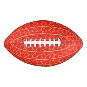 Festive stars red football
