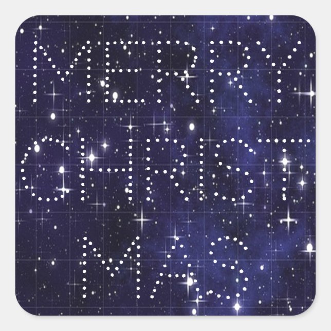 Festive Stars Stickers (Front)