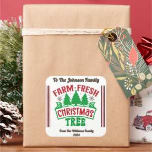 Festive Sticker for Holiday Gifts