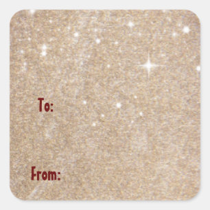 Festive Sticker Gift Tag