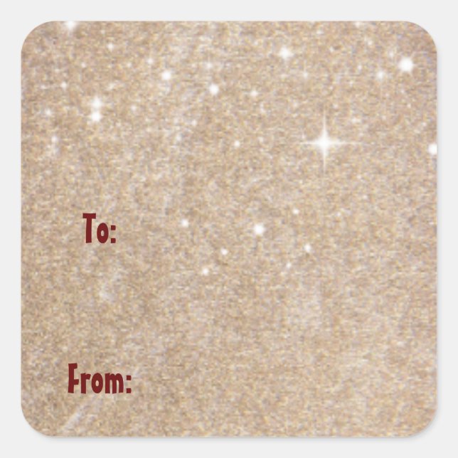 Festive Sticker Gift Tag (Front)