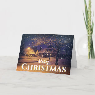 Festive Street, Christmas Greeting Card