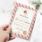 Festive Stripe Nice List Certificate Foil Card