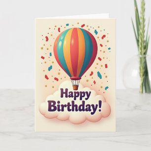 Festive Striped Balloon Card