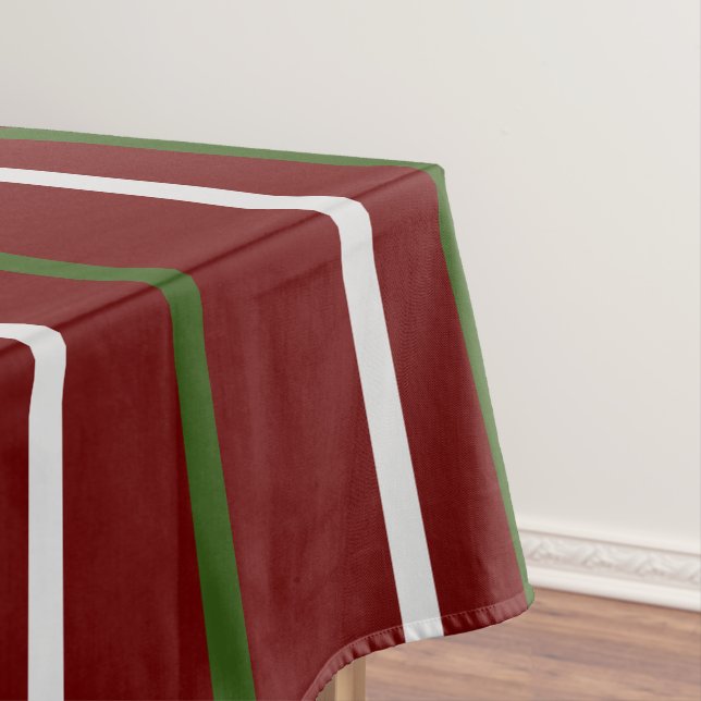 Festive Striped Tablecloth (In Situ)
