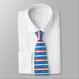 Festive stripes tie