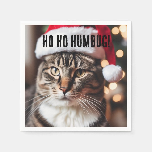 Festive Tabby Napkin (Front)
