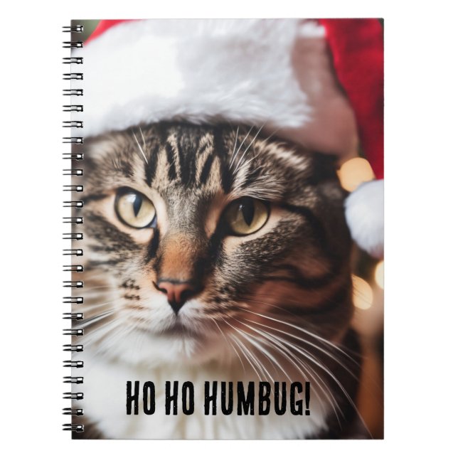 Festive Tabby Notebook (Front)