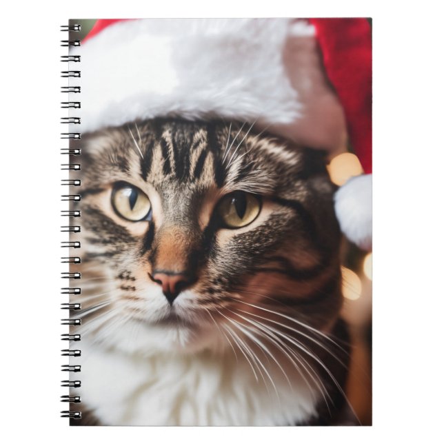 Festive Tabby Notebook (Front)