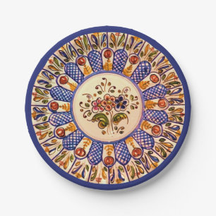 Festive Talavera Cinco Paper Plate