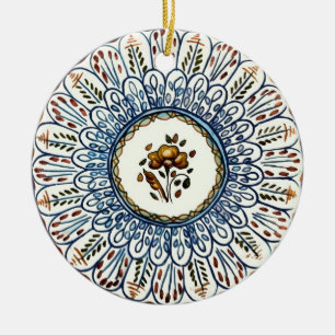 Festive Talavera Dos Ceramic Ornament