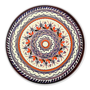 Festive Talavera Uno Ceramic Knob