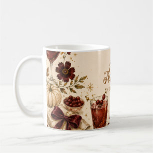 Festive Thanksgiving Cocktail Party Coffee Mug