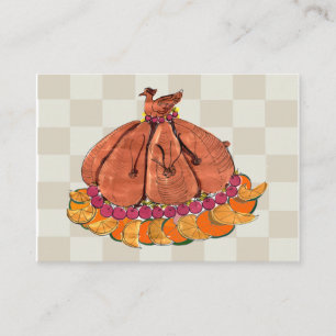 Festive Thanksgiving Placecard