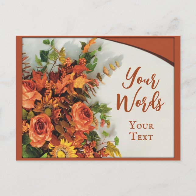 Festive Thanksgiving Postcard (Front)