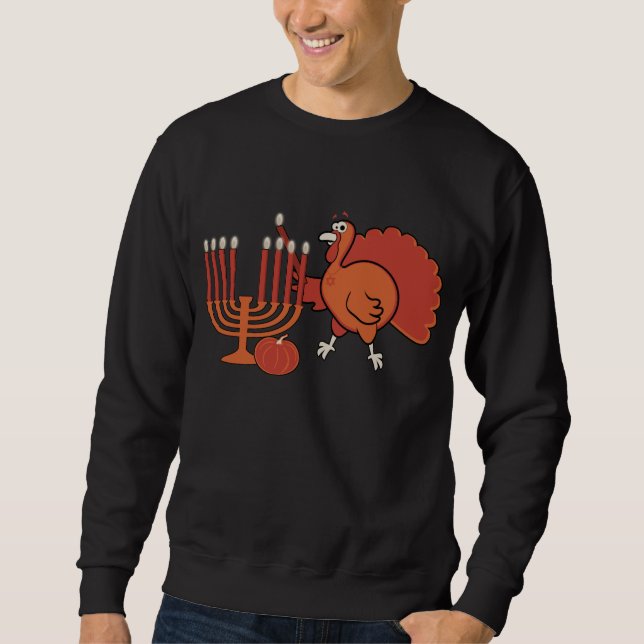 Festive 'Thanksgivukkah' Crewneck Sweatshirt (Front)