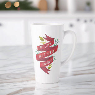 Festive Tidings Christmas Holiday Latte Mug