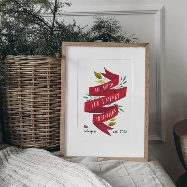 Festive Tidings | Personalised Christmas Holiday Poster (Creator Uploaded)