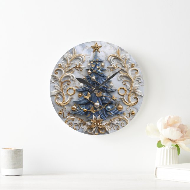 Festive Tree Charm Decoration Large Clock (Home)