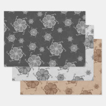 Festive Tropics Floral Gift Wrap BGB