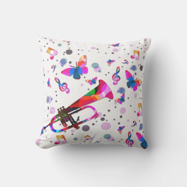 Festive Trumpet Cushion (Front)