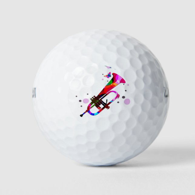 Festive Trumpet Golf Balls (Front)