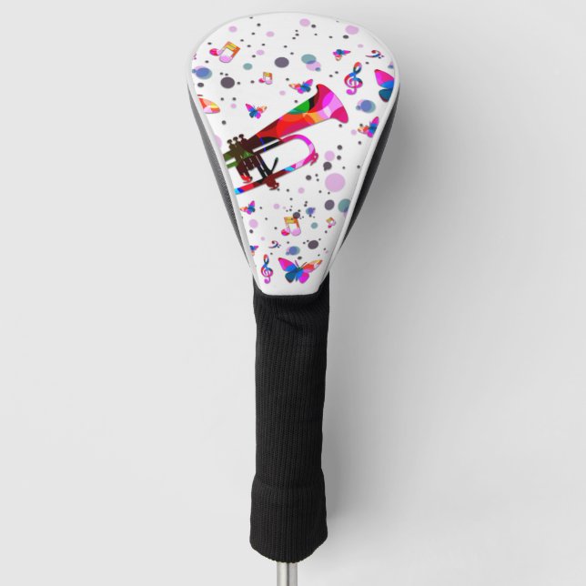 Festive Trumpet Golf Head Cover (Front)
