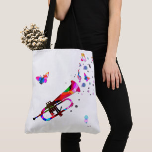 Festive Trumpet Tote Bag