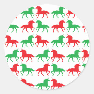 Festive Unicorn Stickers