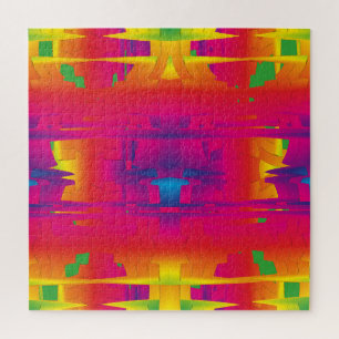 Festive Vibrant Colour Indian Pattern Jigsaw Puzzle