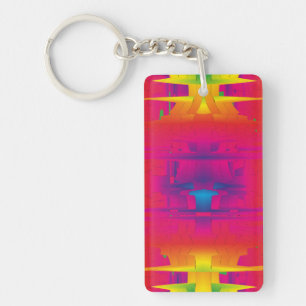 Festive Vibrant Colour Indian Pattern Key Ring