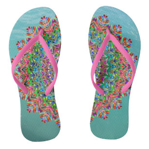 Festive Vibrant Mandala Thongs