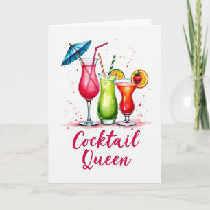 Festive Watercolor Drinks Card