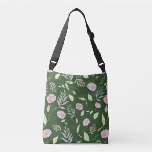 Festive Watercolor Flowers 8 Crossbody Bag