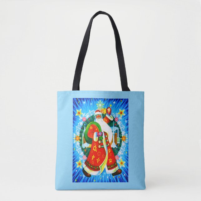 Festive wave from Santa Tote Bag (Front)