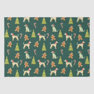 Festive Whippet Christmas Tissue Paper
