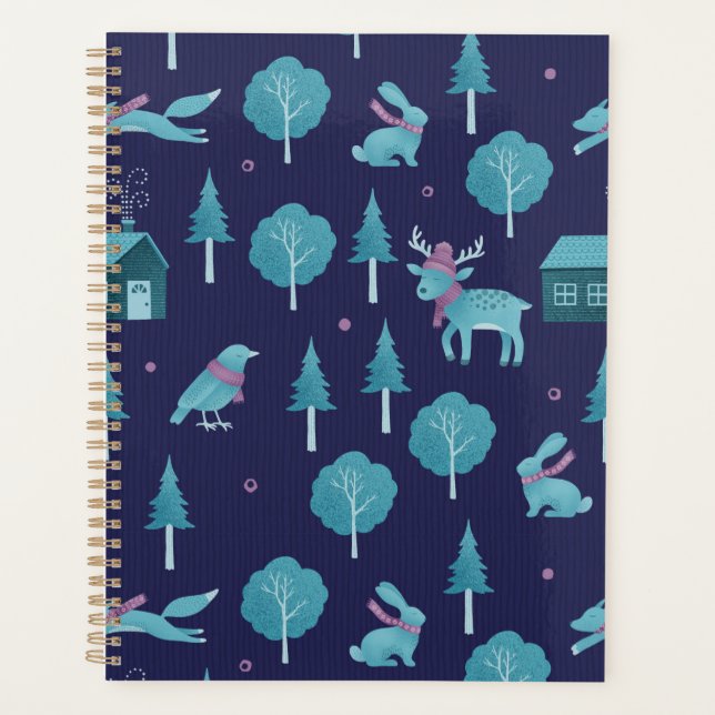 Festive Winter Animals Planner (Front)