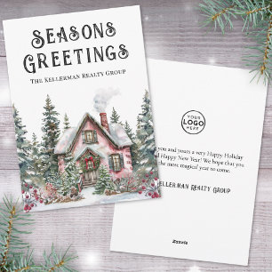 Festive Winter Business Christmas Holiday Card