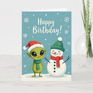 Festive Winter Creature Card