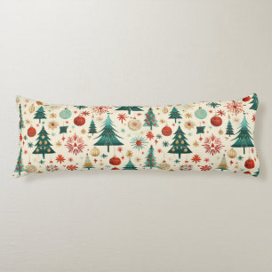 Festive Winter Holidays Pattern Body Cushion