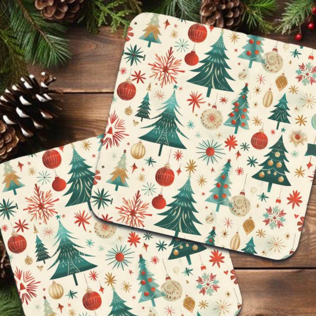 Festive Winter Holidays Pattern Coaster (Creator Uploaded)