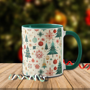 Festive Winter Holidays Pattern Mug