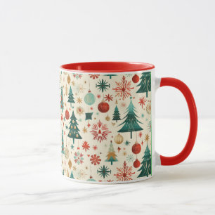 Festive Winter Holidays Pattern Mug